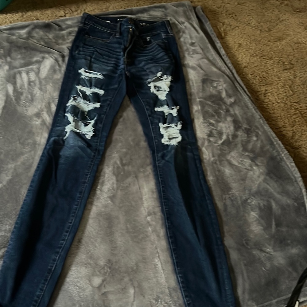 American eagle size 4 long high rise jegging 360 next level stretch